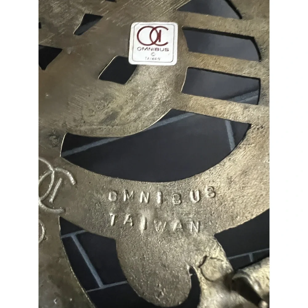OMNIBUS Brass Musical Treble Trivet Wall Hanging Unpolished 7.5